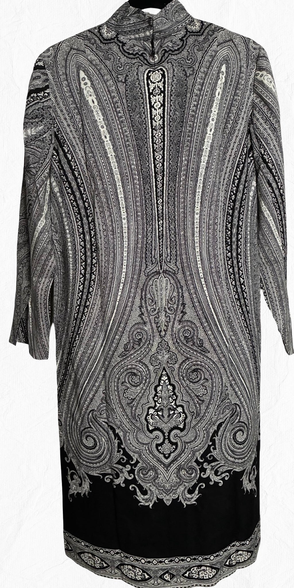 Pauline Trigère Archival Vintage Elegant Bohemian Evening Dress + Scarf Set