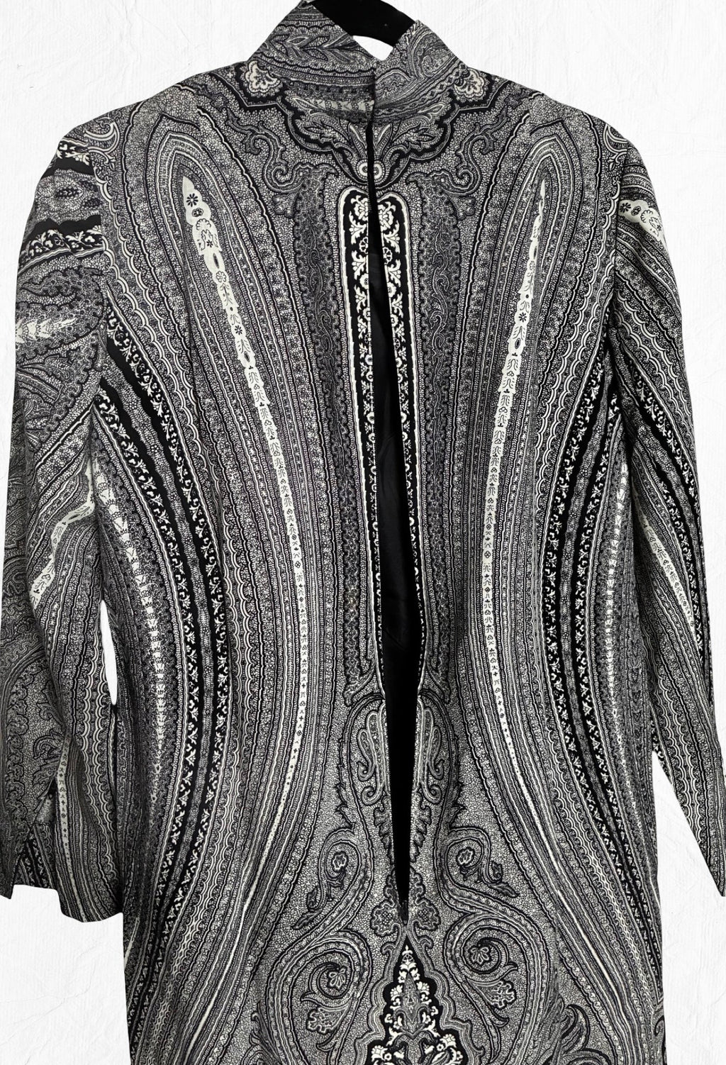 Pauline Trigère Archival Vintage Elegant Bohemian Evening Dress + Scarf Set