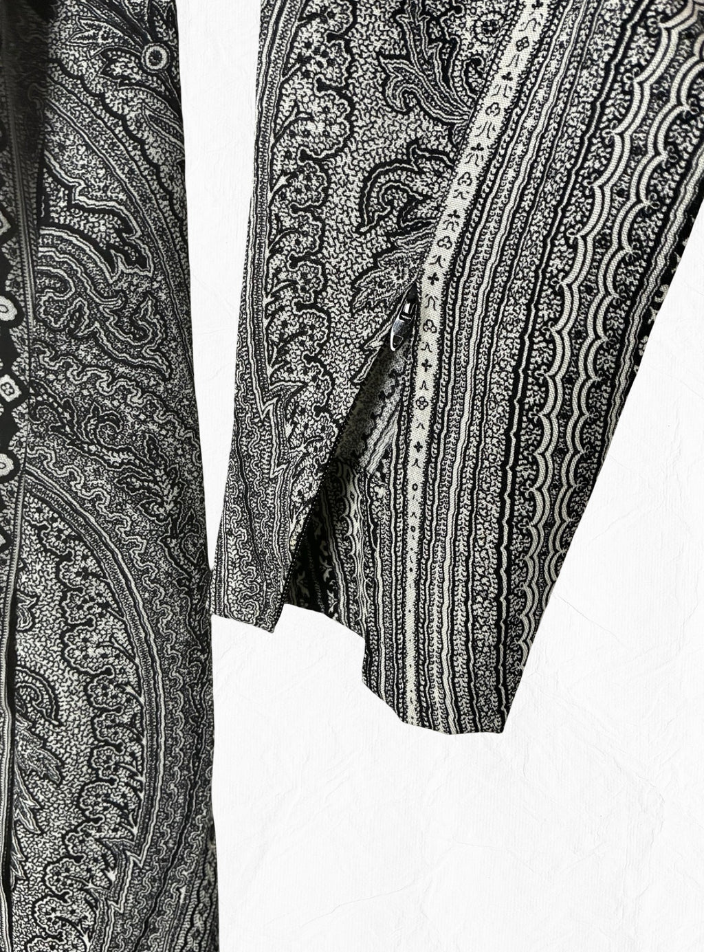 Pauline Trigère Archival Vintage Elegant Bohemian Evening Dress + Scarf Set