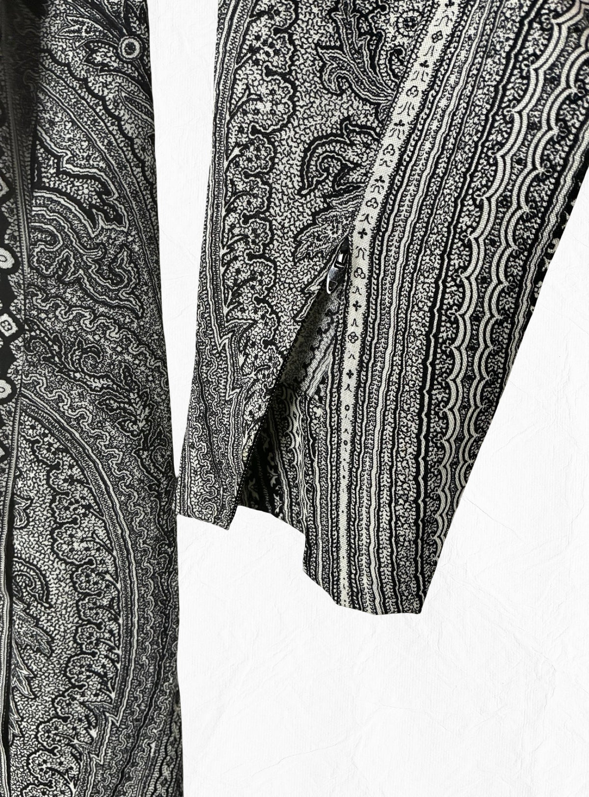 Pauline Trigère Archival Vintage Elegant Bohemian Evening Dress + Scarf Set