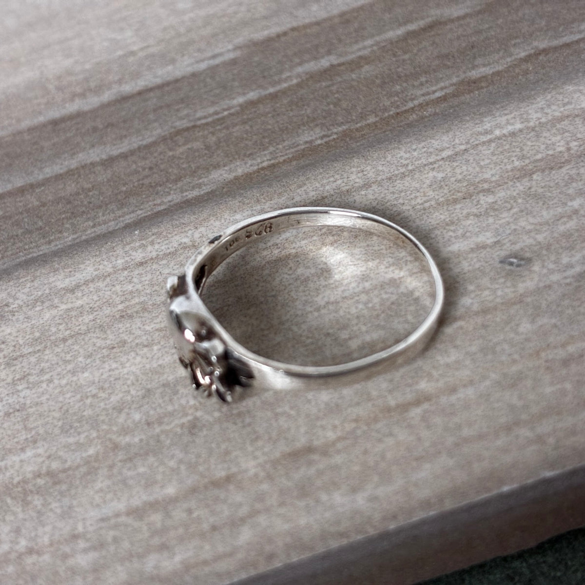 Sterling Dainty Crab Ring Size 5.5