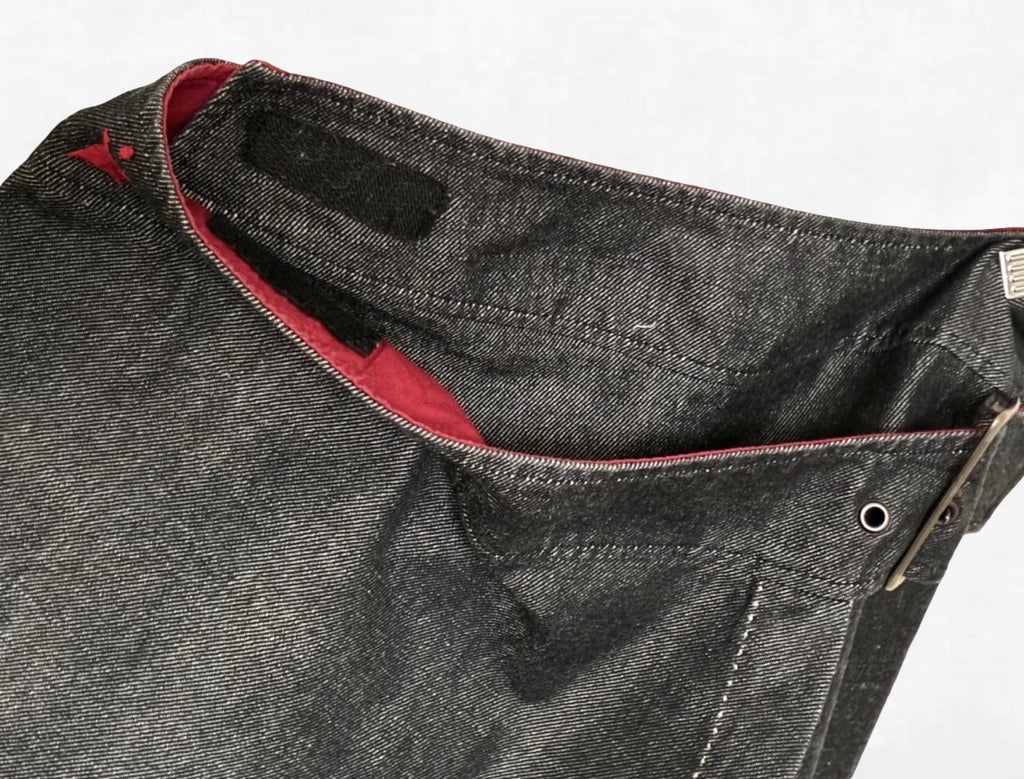 Vintage Cop. Copine Paris Denim Wrap Midi Skirt Buckle Asymmetrical France S