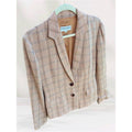 Vintage Giorgio Armani Le Collezioni Windowpane Blazer Made in Italy Sz 10/M
