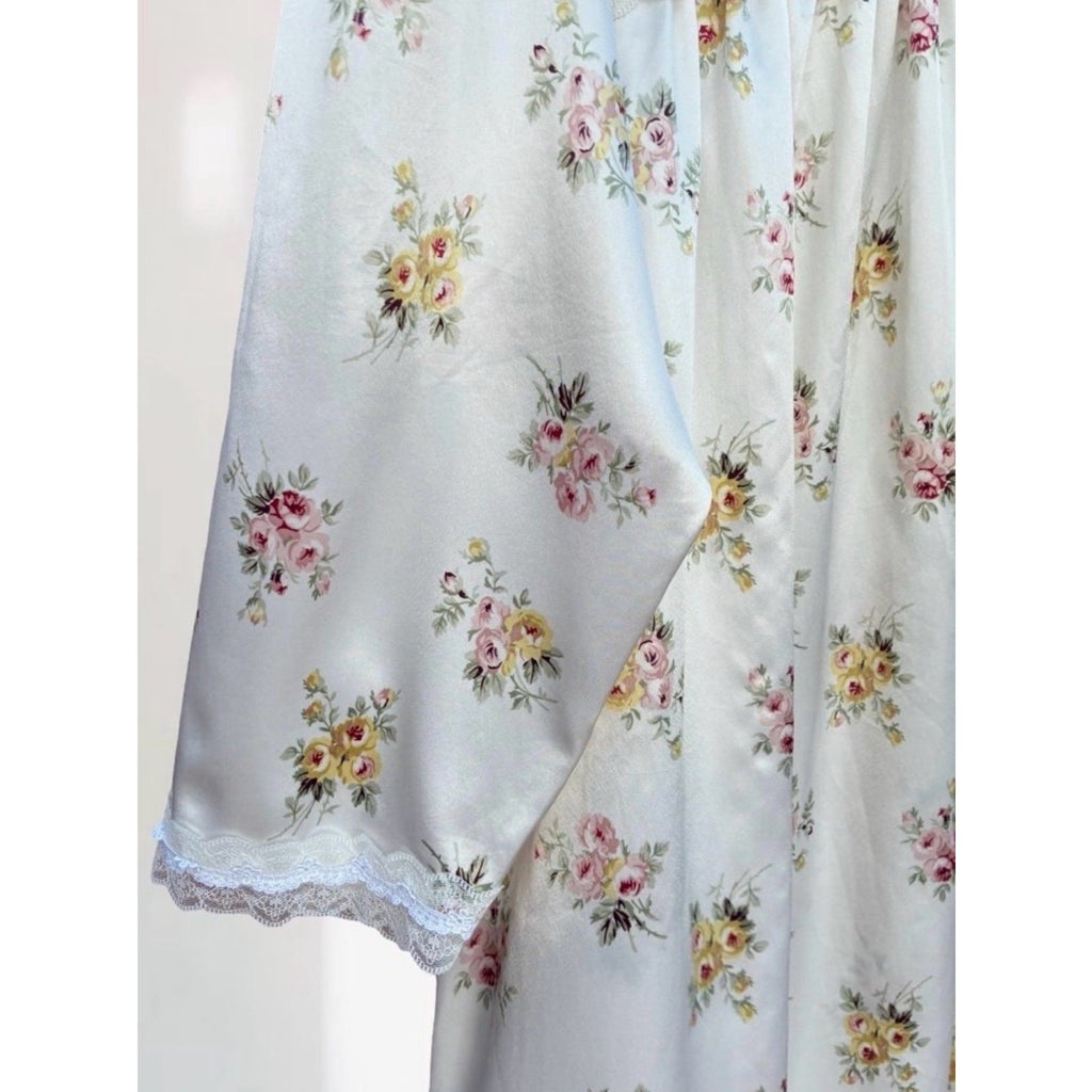 Vintage Christian Dior Floral Lace Maxi Nightdress Sz XL