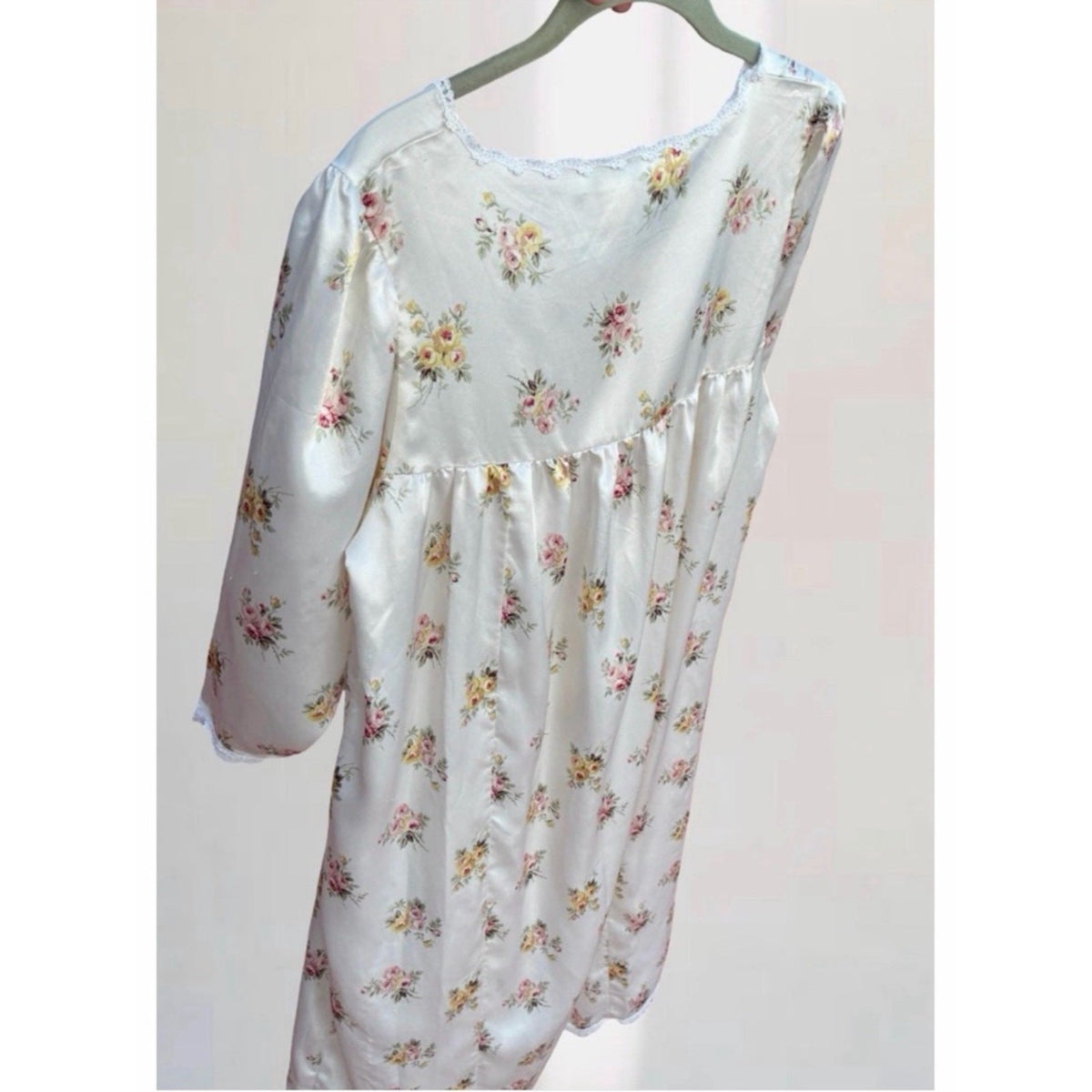 Vintage Christian Dior Floral Lace Maxi Nightdress Sz XL