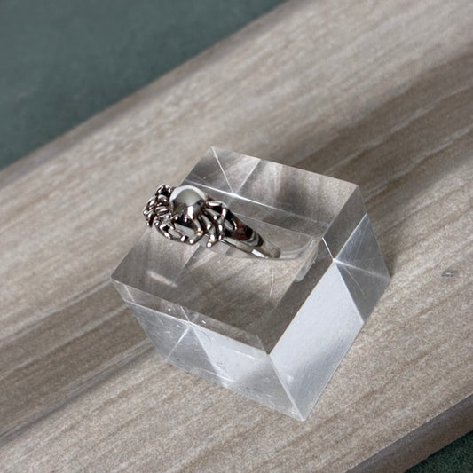 Sterling Dainty Crab Ring Size 5.5