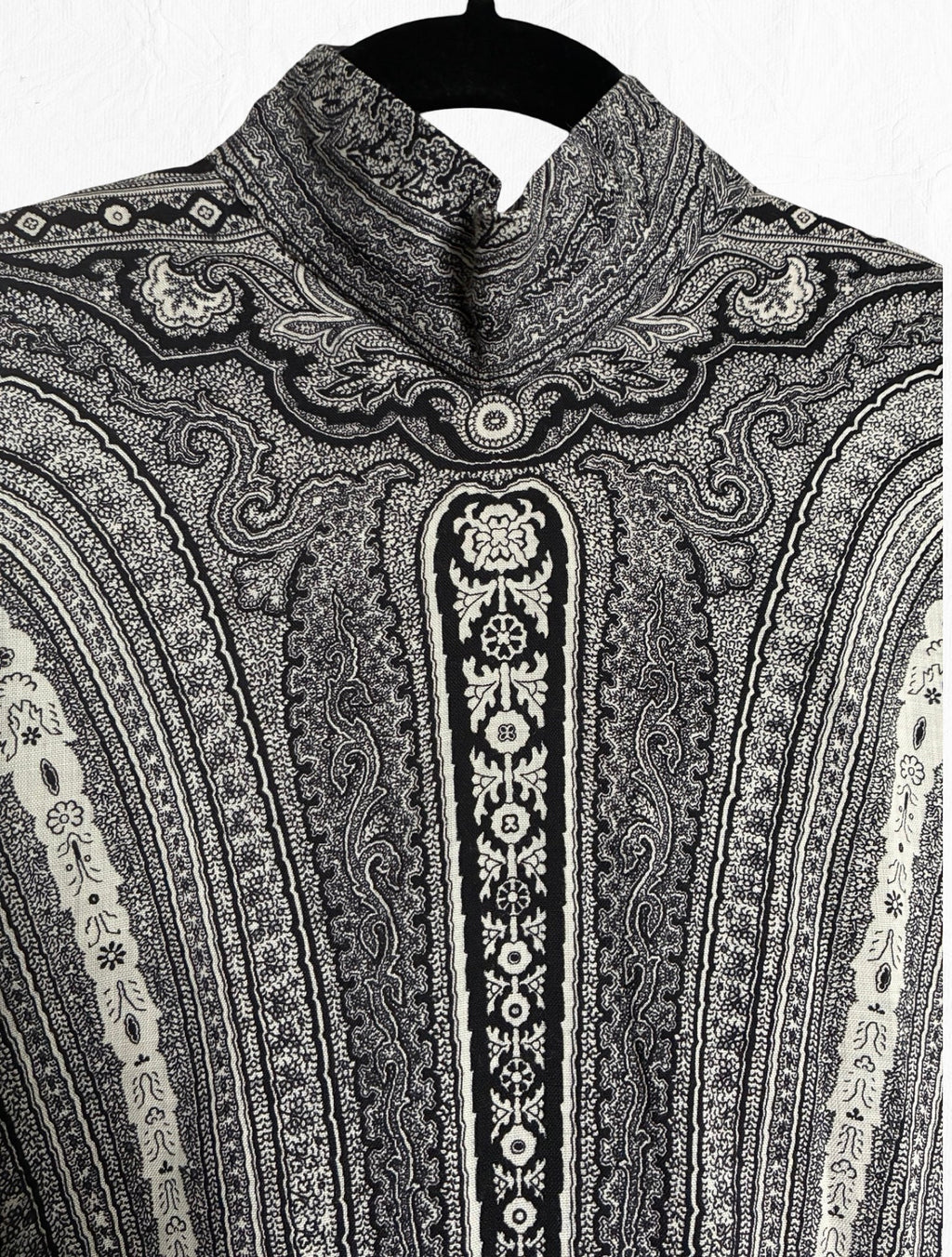 Pauline Trigère Archival Vintage Elegant Bohemian Evening Dress + Scarf Set