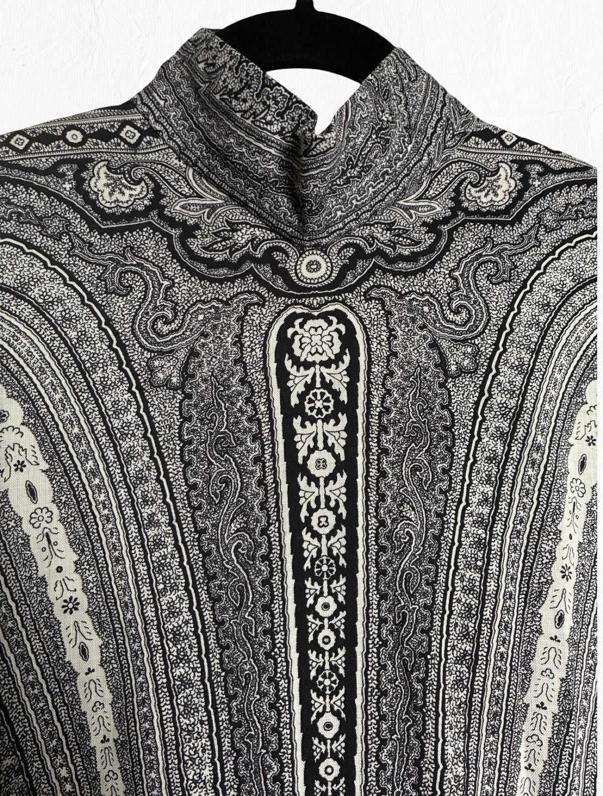 Pauline Trigère Archival Vintage Elegant Bohemian Evening Dress + Scarf Set