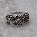 Sterling Botanical Vine Openwork Ring – Size 7.25