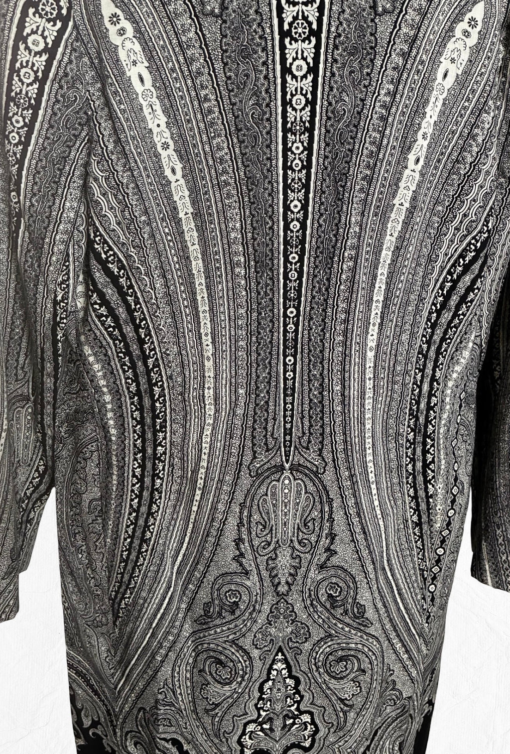 Pauline Trigère Archival Vintage Elegant Bohemian Evening Dress + Scarf Set