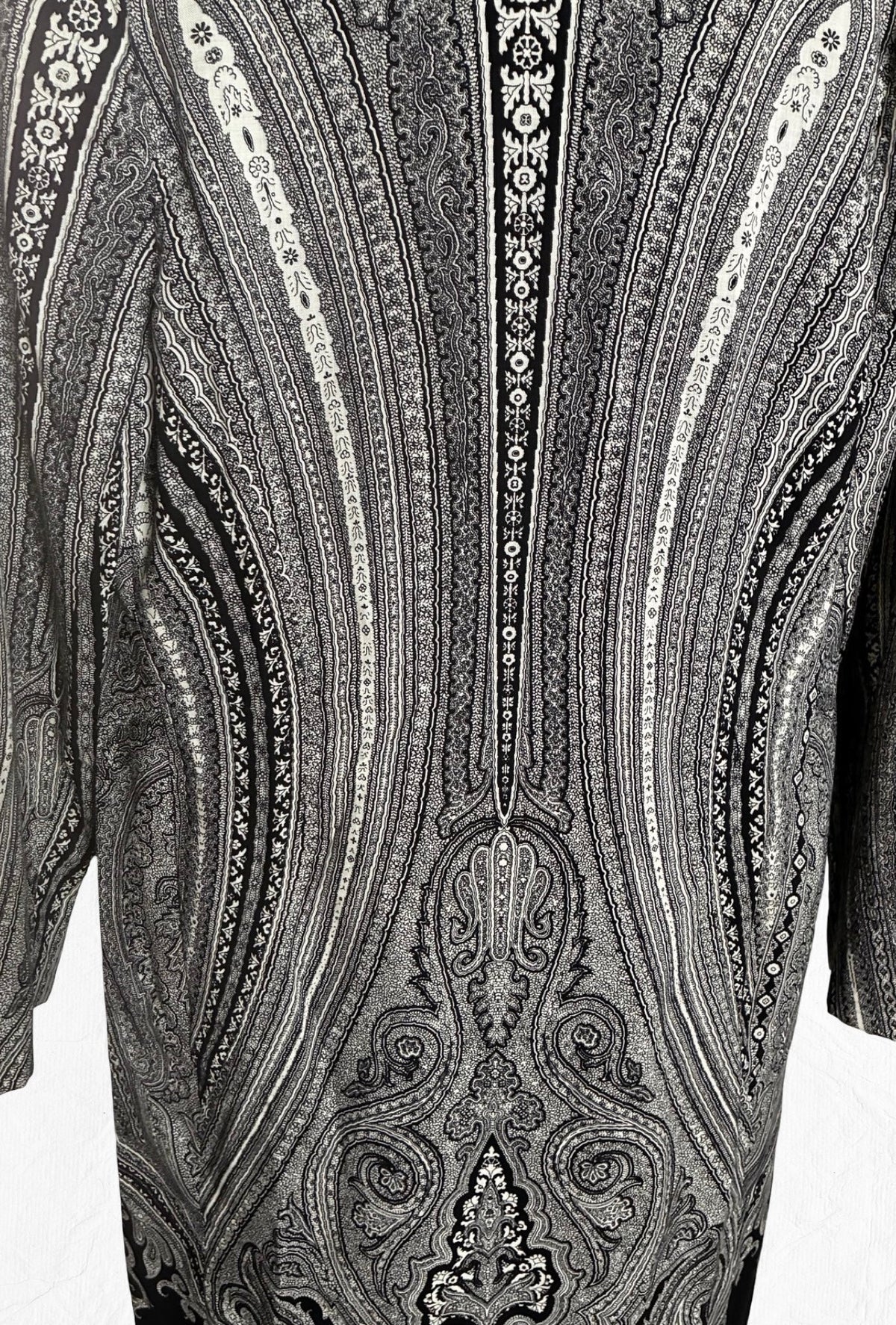 Pauline Trigère Archival Vintage Elegant Bohemian Evening Dress + Scarf Set