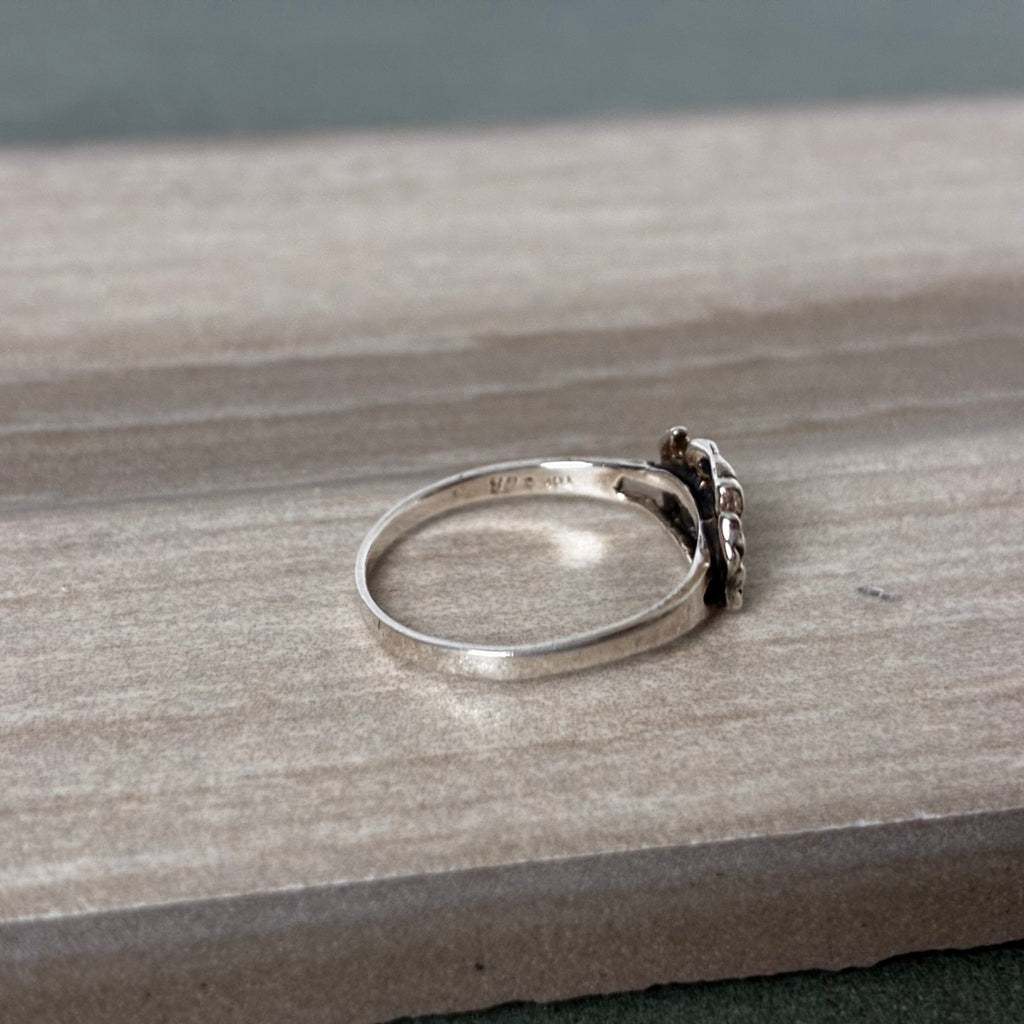 Sterling Dainty Crab Ring Size 5.5