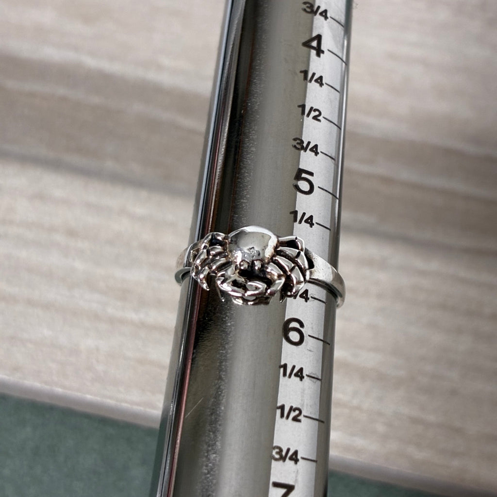 Sterling Dainty Crab Ring Size 5.5