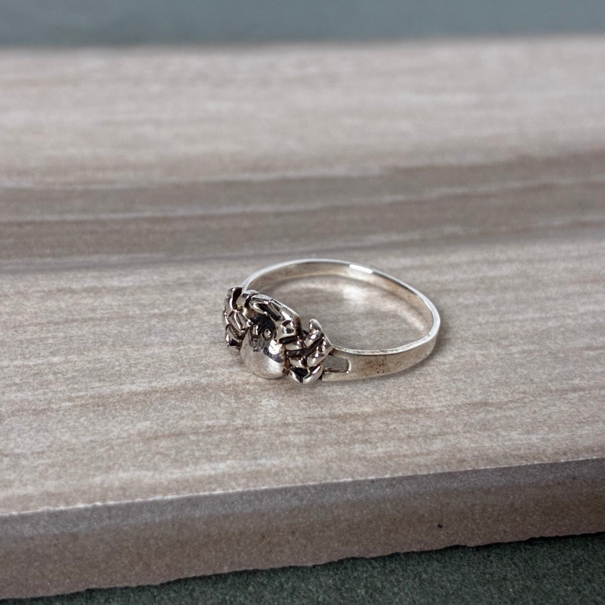 Sterling Dainty Crab Ring Size 5.5