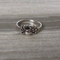 Sterling Dainty Crab Ring Size 5.5