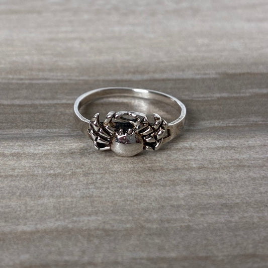 Sterling Dainty Crab Ring Size 5.5