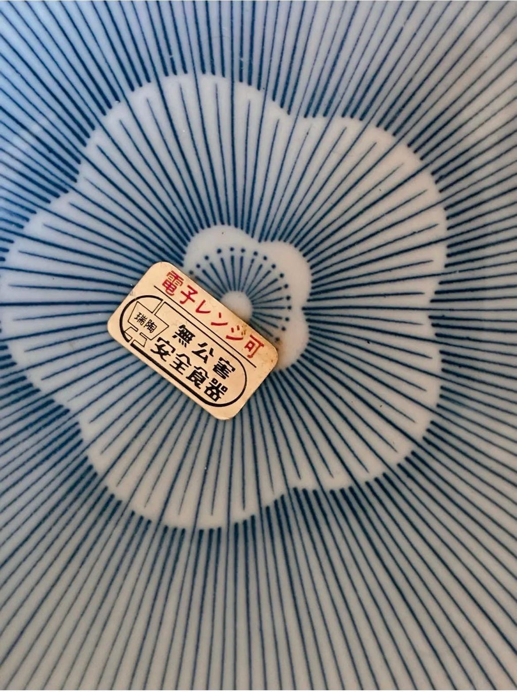 Set of 5 Japanese Porcelain Bowls | Blue Floral Scalloped Serving Tableware