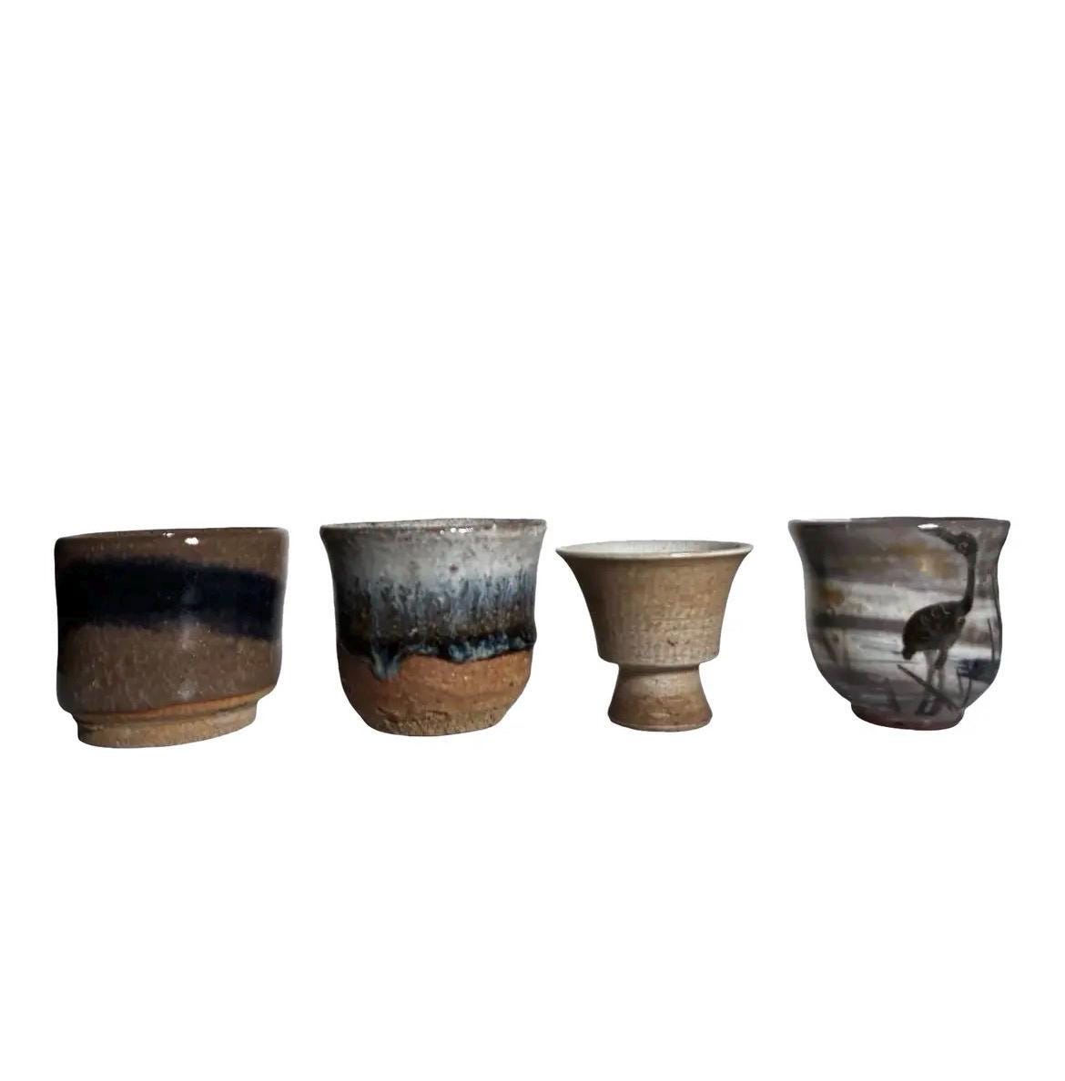 Japanese Yunomi Tea Cups | Wabi Sabi (Set of 4)