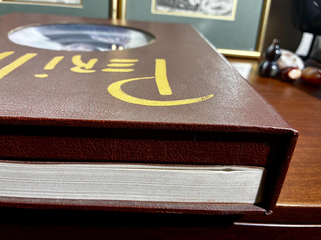 Vintage Perillo Leather Bound Native American Coffee Table Art Portfolio Book 1980s Collector Volume