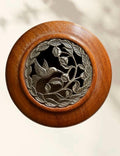 Signed Jerry W. Ward Handcrafted Wooden Hummingbird Box | Rustic Louisiana Folk Art Trinket Box
