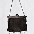 Antique German Silver Mesh Purse c.19001925 | Art Nouveau Kiss Lock Evening Bag | Edwardian Metal Mesh Handbag